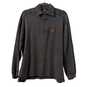 VTG Driza Bone Top Mens L Long Sleeve 100% Cotton Pullover Logo‎ Patch